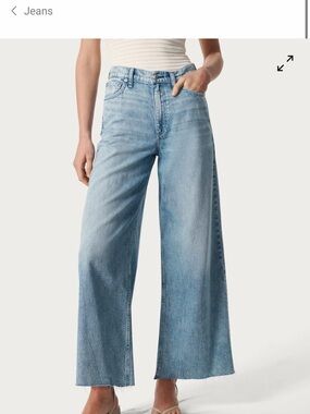 rag & bone Sofie Ankle Wide-Leg Jeans (Light Blue)